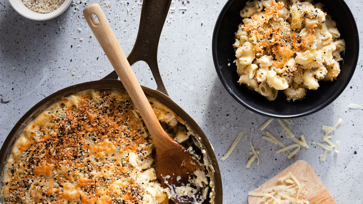 Everything Bagel Mac and Cheese